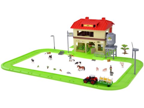 JOKOMISIADA SERIA ZWIERZĘTA FARMA Stodoła z drogą + traktor, figurki i akcesoria ZA5687
