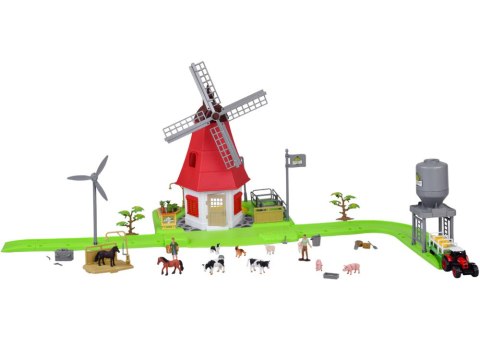 JOKOMISIADA SERIA ZWIERZĘTA FARMA Zestaw WIATRAK młyn 101ele figurki ZA5688