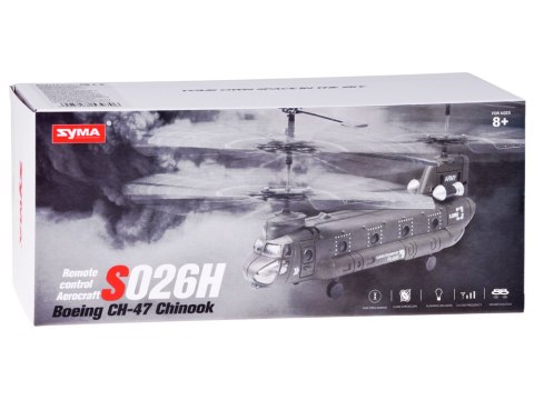 JOKOMISIADA Syma S026H Helikopter zdalnie sterowany Chinook stabilizacja GYRO RC0714