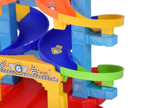 JOKOMISIADA Zestaw Spiralny TOR samochodowy + autko policja i wywrotka 19-ele ZA5692