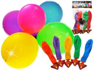 JOKOMISIADA Zestaw kolorowe świecące balony LED 5szt 30 cm efektowna dekoracja ZA1591