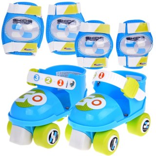 Stamp Zestaw wrotki + ochraniacze na łokcie i kolana dla dzieci R. 23-27cm SP0858