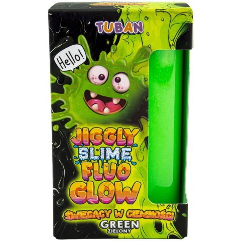 TUBAN Tuban Jiggly Slime Fluo glow zielony świecący w ciemności 430g ZA5655