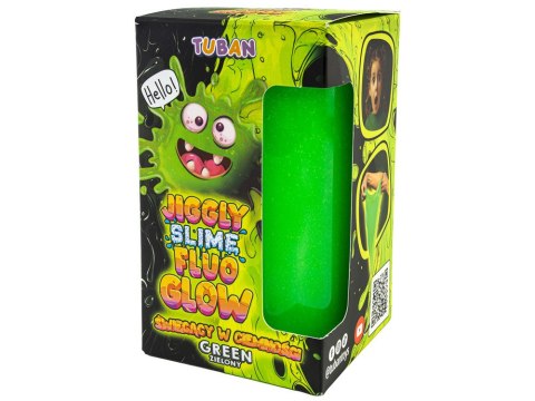 TUBAN Tuban Jiggly Slime Fluo glow zielony świecący w ciemności 430g ZA5655