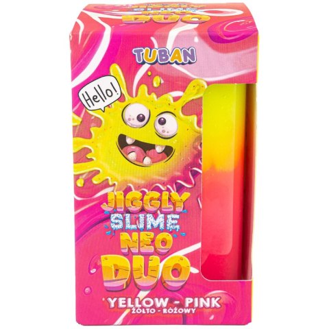 TUBAN Tuban Jiggly Slime Neo Duo dwukolorowy 430g żółto-różowy ZA5649