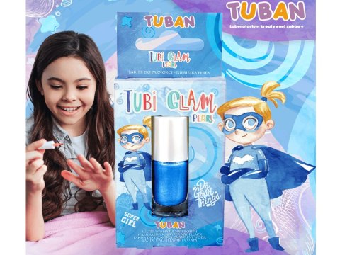 TUBAN Tuban Tubi Glam lakier do paznokci dla dzieci niebieski perłowy 5ml ZA5648