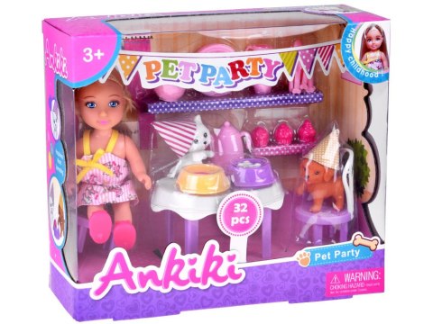 JOKOMISIADA Ankiki Lalka urodzinowa PET PARTY - przyjęcie dla zwierząt 32ele ZA5757