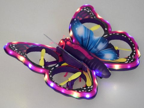 JOKOMISIADA Bajecznie kolorowy Motyl Dron sterowany za pomocą Magicznej Różdżki RC0727