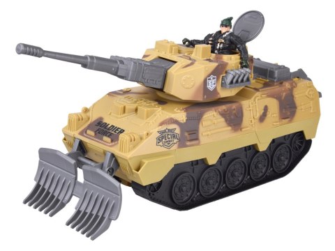 JOKOMISIADA Duży zestaw militarny czołg myśliwiec helikopter + żołnierz ZA5752