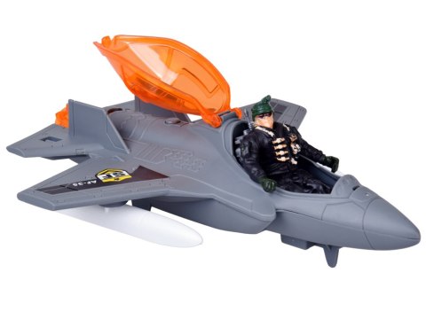 JOKOMISIADA Duży zestaw militarny czołg myśliwiec helikopter + żołnierz ZA5752