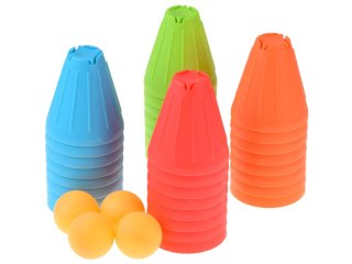 JOKOMISIADA Gra zręcznościowa SZYBKIE KUBKI Trójkątne klocki + piłki 38-ele ZA5811