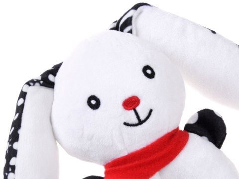 JOKOMISIADA Grzechotka kontrastowa dla niemowlaka z piszczałką KRÓLICZEK ZA5778