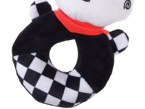 JOKOMISIADA Grzechotka kontrastowa dla niemowlaka z piszczałką KRÓWKA ZA5777