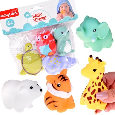 JOKOMISIADA Gumowe Zwierzątka do kąpieli do zabawy w wodzie Zestaw 4-sztuki ZA5816