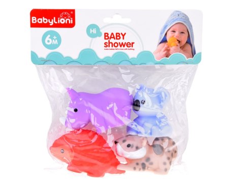 JOKOMISIADA Gumowe Zwierzątka do kąpieli do zabawy w wodzie Zestaw 4-sztuki ZA5816