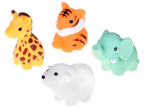 JOKOMISIADA Gumowe Zwierzątka do kąpieli do zabawy w wodzie Zestaw 4-sztuki ZA5816