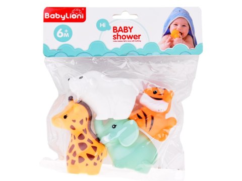 JOKOMISIADA Gumowe Zwierzątka do kąpieli do zabawy w wodzie Zestaw 4-sztuki ZA5816