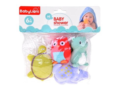 JOKOMISIADA Gumowe Zwierzątka do kąpieli do zabawy w wodzie Zestaw 4-sztuki ZA5816