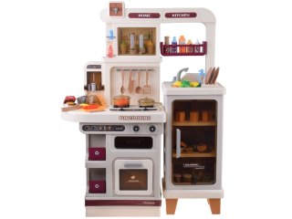 JOKOMISIADA Interaktywna beżowa kuchnia dla dzieci + efekty: światło dźwięk para ZA5766