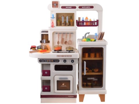 JOKOMISIADA Interaktywna beżowa kuchnia dla dzieci + efekty: światło dźwięk para ZA5766