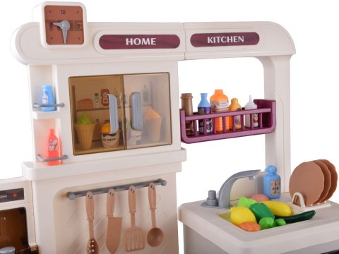 JOKOMISIADA Interaktywna beżowa kuchnia dla dzieci + efekty: światło dźwięk para ZA5766