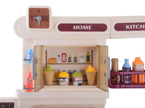 JOKOMISIADA Interaktywna beżowa kuchnia dla dzieci + efekty: światło dźwięk para ZA5766