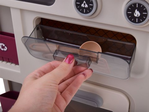 JOKOMISIADA Interaktywna beżowa kuchnia dla dzieci + efekty: światło dźwięk para ZA5766