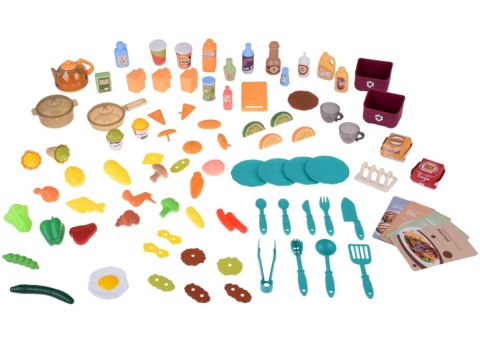 JOKOMISIADA Interaktywna brązowa kuchnia dla dzieci+efekty: światło dźwięk para ZA5765