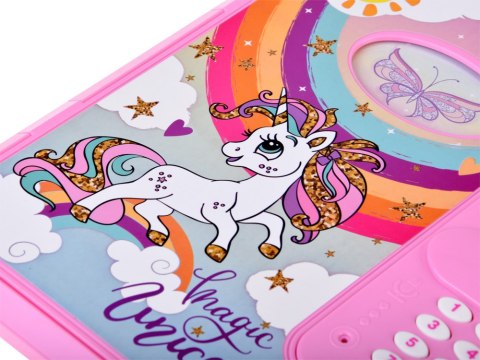 JOKOMISIADA Interaktywny kodowany SEKRETNY PAMIĘTNIK 2w1 Magiczny Jednorożec ZA5769