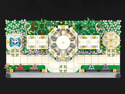 JOKOMISIADA Klocki Neoklasyczny OGRÓD BOTANICZNY z efektami świetlnymi 2397ele ZA5761