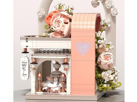 JOKOMISIADA Klocki Romantyczna sala ślubna z witryną + kwiaty i suknia 1047-ele ZA5739