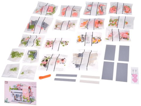 JOKOMISIADA Klocki Romantyczna sala ślubna z witryną + kwiaty i suknia 1047-ele ZA5739