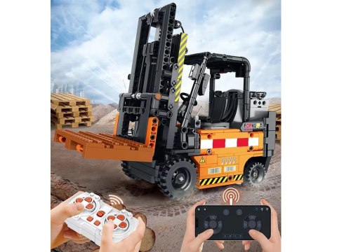 JOKOMISIADA Klocki konstrukcyjne Zdalnie sterowany WÓZEK WIDŁOWY ruchomy 722-ele ZA5796