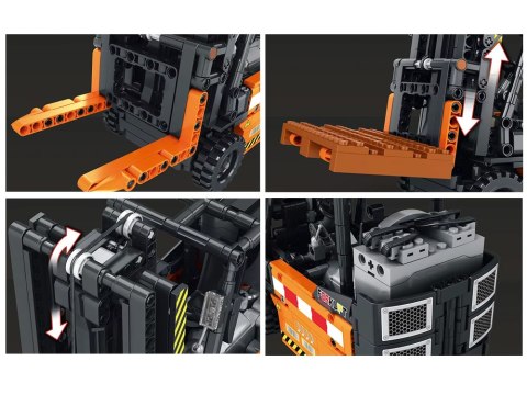 JOKOMISIADA Klocki konstrukcyjne Zdalnie sterowany WÓZEK WIDŁOWY ruchomy 722-ele ZA5796