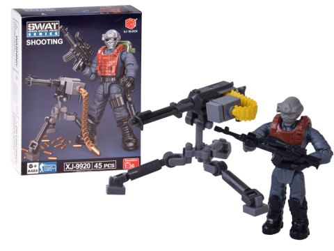 JOKOMISIADA Klocki policjant SWAT ruchoma figurka żołnierzyk model do złożenia ZA5724