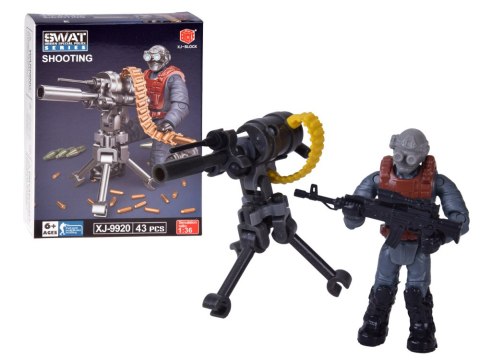 JOKOMISIADA Klocki policjant SWAT ruchoma figurka żołnierzyk model do złożenia ZA5724