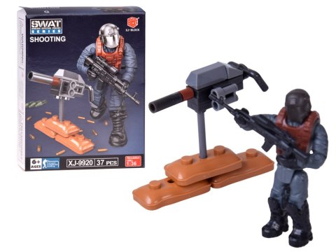JOKOMISIADA Klocki policjant SWAT ruchoma figurka żołnierzyk model do złożenia ZA5724