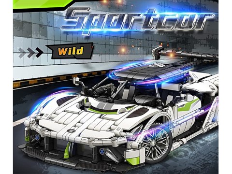 JOKOMISIADA Klocki techniczne 2w1 auto sportowe statek kosmiczny 1091ele ZA5731