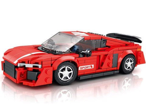 JOKOMISIADA Klocki techniczne Auto CZERWONE w stylu sportowego coupe 373-ele ZA5782