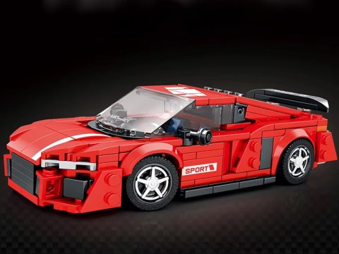 JOKOMISIADA Klocki techniczne Auto CZERWONE w stylu sportowego coupe 373-ele ZA5782