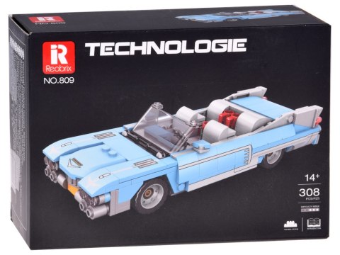 JOKOMISIADA Klocki techniczne BŁĘKITNY KABRIOLET klasyka amerykańska 308-ele ZA5791