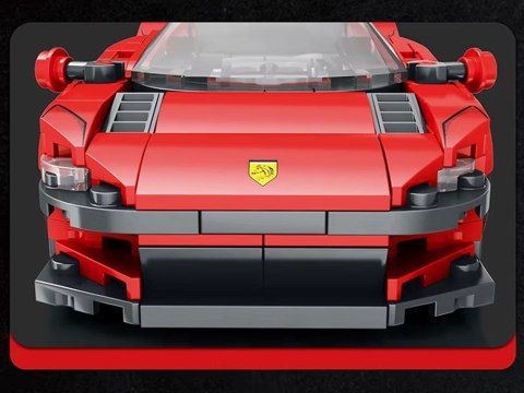 JOKOMISIADA Klocki techniczne Futurystyczne auto CZERWONE drzwi unoszone 275-ele ZA5794