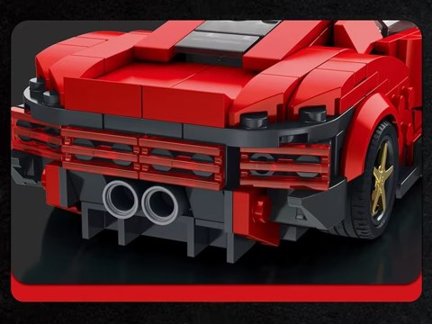 JOKOMISIADA Klocki techniczne Futurystyczne auto CZERWONE drzwi unoszone 275-ele ZA5794