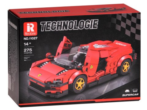 JOKOMISIADA Klocki techniczne Futurystyczne auto CZERWONE drzwi unoszone 275-ele ZA5794