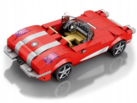 JOKOMISIADA Klocki techniczne Retro auto CZERWONY KABRIOLET z lat 50. 311-ele ZA5790