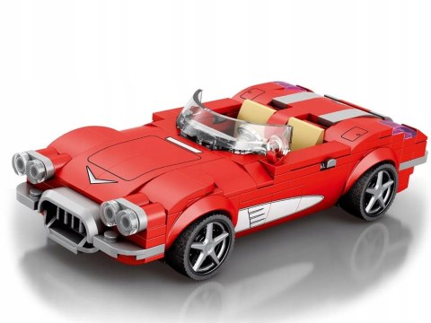 JOKOMISIADA Klocki techniczne Retro auto CZERWONY KABRIOLET z lat 50. 311-ele ZA5790