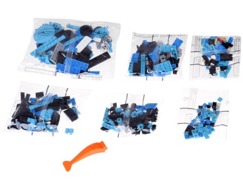 JOKOMISIADA Klocki techniczne Retro auto NIEBIESKI KABRIOLET złote felgi 417-ele ZA5788