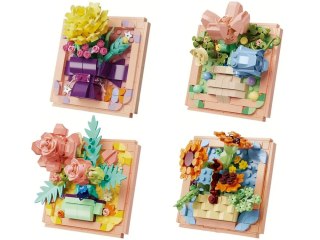 JOKOMISIADA Klocki techniczne SERIA: Oddech wiosny - KWIATY W RAMCE ponad 200ele ZA5815