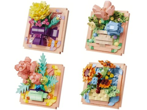 JOKOMISIADA Klocki techniczne SERIA: Oddech wiosny - KWIATY W RAMCE ponad 200ele ZA5815