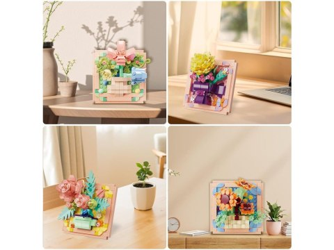 JOKOMISIADA Klocki techniczne SERIA: Oddech wiosny - KWIATY W RAMCE ponad 200ele ZA5815